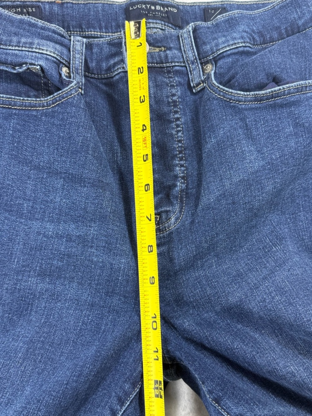 Lucky Brand Jeans High Rise Flare Stevie Medium Wash Size 10 - Picture 7 of 11